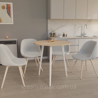 Круглый стол Неман СЭТ-3 Обеденный стол для кухни "СЕТ-3" от украинской мебельно. . фото 2