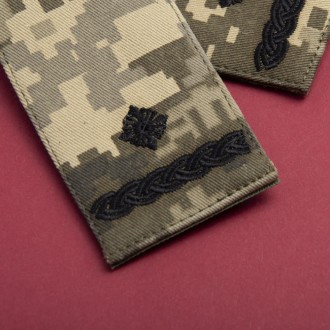 Шеврон-погон "Майор" - прямоугольный знак военного звания, принятый в Вооруженны. . фото 4