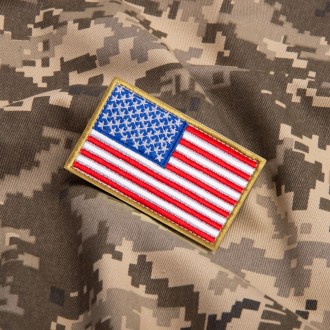 Шеврон на липучке "Флаг США" размером 5х8 см – это символ национальной гордости,. . фото 6