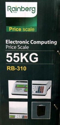 Весы со счетчиком цены электронные торговые RAINBERG RB-311 до 55 кг
Электронные. . фото 4