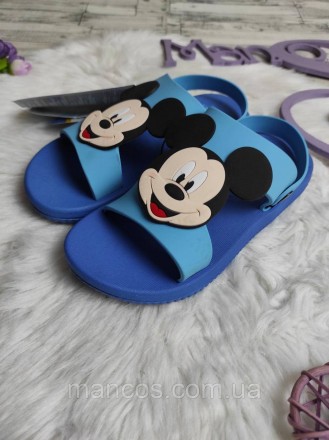 Детские резиновые шлепанцы Disney Mickey с задником синие
Состояние: новое
Произ. . фото 5