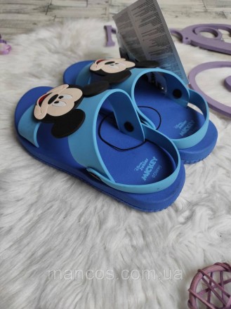 Детские резиновые шлепанцы Disney Mickey с задником синие
Состояние: новое
Произ. . фото 4