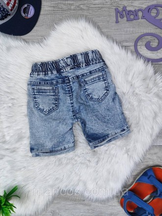 Детские джинсовые шорты для мальчика Hiwro голубые пояс резинка 
Состояние: б/у,. . фото 5