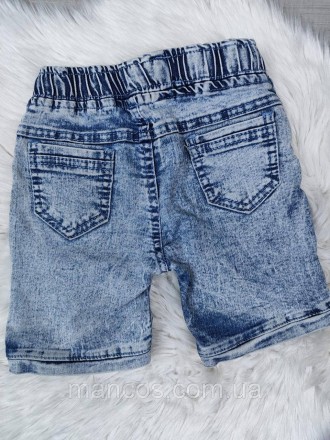 Детские джинсовые шорты для мальчика Hiwro голубые пояс резинка 
Состояние: б/у,. . фото 6