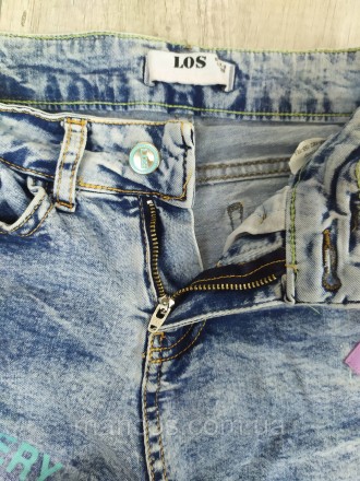 Джинсовые шорты для девочки LOS синие с нашивкой 
Состояние: б/у, в отличном сос. . фото 7