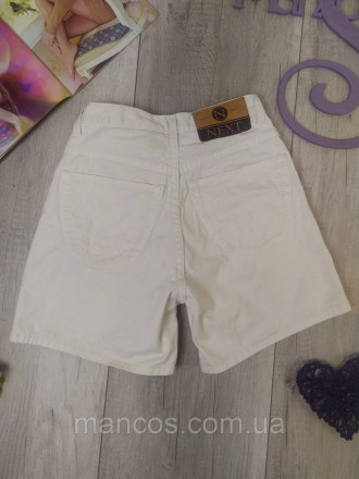 Женские белые джинсовые шорты Next
Состояние: б/у, в идеальном состоянии 
Произв. . фото 6