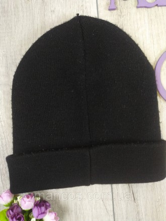 Мужска шапка Zara Man чёрная трикотажная 
Вязаная шапка связана из смесовой шерс. . фото 6