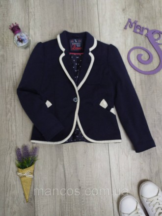 Пиджак для девочки TU темно-синий с белыми вставками
состояние: б/у, в очень хор. . фото 2