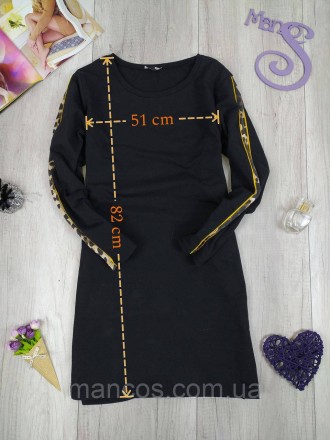 Чёрное платье с длинным рукавом с лампасами True Spirit 
Состояние: б/у, в идеал. . фото 8