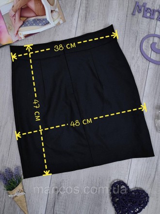 Женская чёрная классическая юбка с подкладкой шерсть 
Состояние: б/у, в идеально. . фото 9