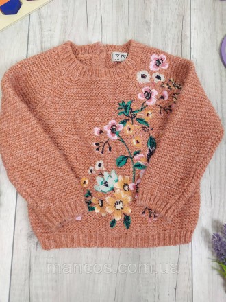 Джемпер для девочки Next Вязаный свитер Терракотовый Вышивка Цветы
Состояние: б/. . фото 4