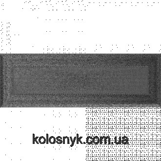 Камінна решітка Решітка Oskar чорно-срібна 11x32 KratkiОпукла обробка і поперечн. . фото 2