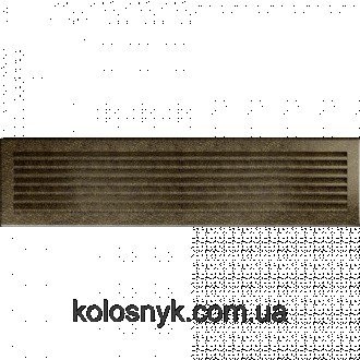 Камінна решітка Решітка FRESH чорно-золота 17x70 KratkiКласичний, простий стиль . . фото 2