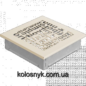 Камінна решітка Решітка ABC кремова 17x17 KratkiОригінальний дизайн решітки роби. . фото 3