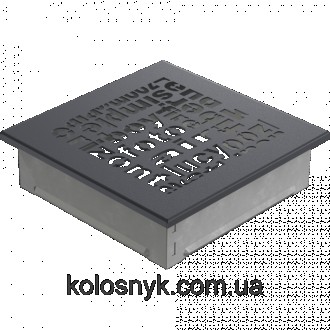 Камінна решітка Решітка ABC графітова 17x17 KratkiОригінальний дизайн решітки ро. . фото 3