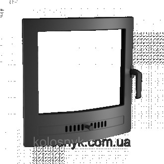 Дверцята чугунні KOZA K8 KratkiЧавунні панорамні камінні дверцята для окремо сто. . фото 2