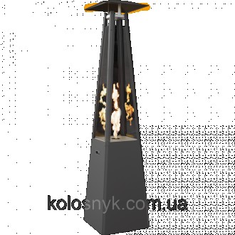 Газовий обігрівач Kratki UMBRELLA стальний чорний (12,0 кВт)UMВRELLА - це сучасн. . фото 4