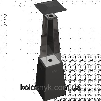 Газовий обігрівач Kratki UMBRELLA BS стальний чорний (12,0 кВт)UMВRELLА ВS (комб. . фото 4