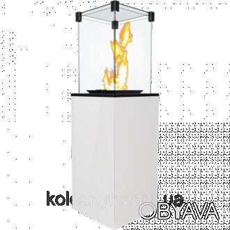 Газовий обігрівач Kratki PATIO скло/білий ( кВт)Корпус і колір: нижню частину об. . фото 1