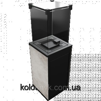 Газовий обігрівач Kratki PATIO керамограніт OXIDE GRIGIO - пульт (8,2 кВт)Корпус. . фото 5