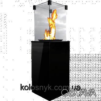 Газовий обігрівач Kratki PATIO MINI скло/чорний ( кВт)Корпус і колір: нижня част. . фото 1