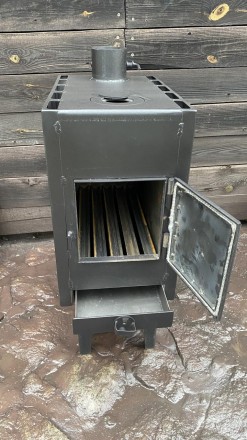 Печь-буржуйка с радиатором и варочной поверхностью Metalzavod BP-КИЕВ на дровах:. . фото 6