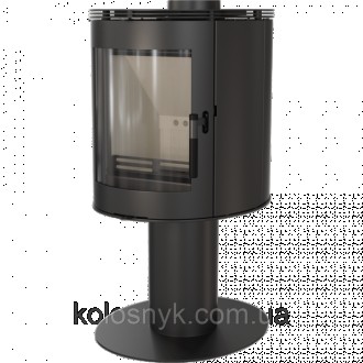 Сталева піч-камін Kratki KOZA ORBIT (7,0 кВт)Koza ORBIT циліндричної, сучасної ф. . фото 5