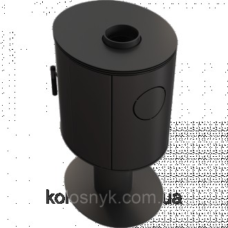 Сталева піч-камін Kratki KOZA ORBIT (7,0 кВт)Koza ORBIT циліндричної, сучасної ф. . фото 6