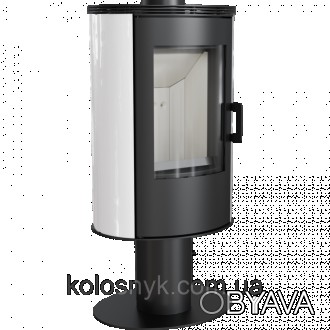Кахельна піч-камін Kratki KOZA AB S/N/O/DR кахель біла (8,0 кВт)Koza AB циліндри. . фото 1