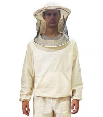  /
Куртка пчеловода белая бязевая с маской
Предназначена для защиты туловища, го. . фото 2