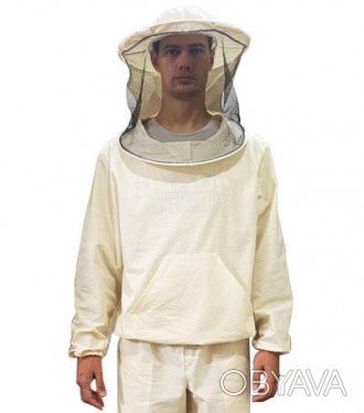  /
Куртка пчеловода белая бязевая с маской
Предназначена для защиты туловища, го. . фото 1