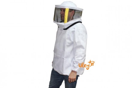 Куртка пчеловода коттон с маской с металлической сеткой предназначена для защиты. . фото 3