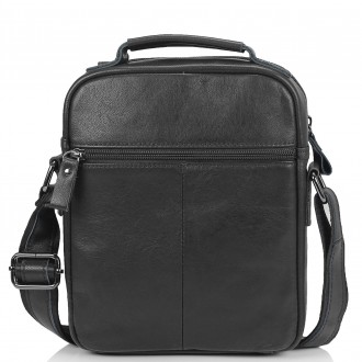 
	Мужской мессенджер Tiding Bag N2-8017A изготовлена из натуральной кожи черного. . фото 5