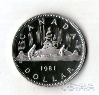 Канада › Королева Елизавета II 1 доллар, 1981 ПРУФ №1541