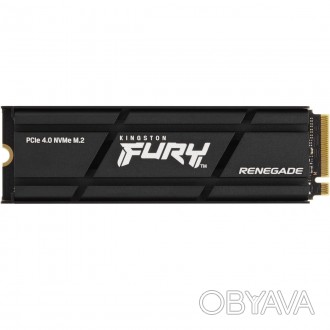
Kingston FURY Renegade with Heatsink 4TB 2280 NVMe PCIe Gen 4.0 x4 3D TLC NAND . . фото 1