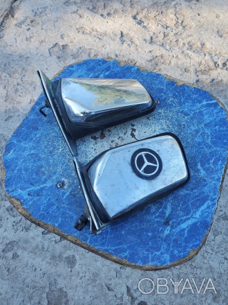 Продам Дзеркала заднього огляду хром на Mercedes Benz w126,123 Оригінал Німеччин. . фото 1