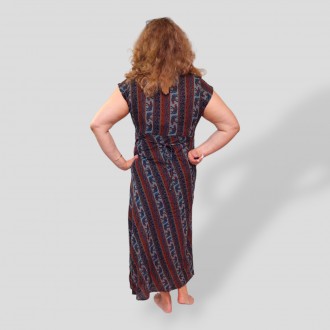 Женское длинное платье в пол в греческом стиле размер 54-56, 100% Хлопок ТМ Ipek. . фото 7