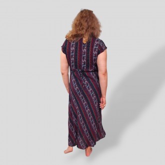 Женское длинное платье в пол в греческом стиле размер 54-56, 100% Хлопок ТМ Ipek. . фото 6