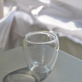 Склянка з подвійними стінками 280 мл
Характеристики:
	Дизайн: без малюнка
	Висот. . фото 2