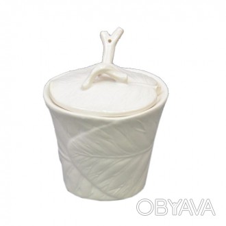
Сахарница с ложечкой керамика белая
Характеристики:
	Размер - 11х10 см.
	Тип:  . . фото 1