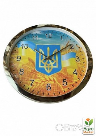 
Часы настенные "Герб Укрини" S7
Характеристики:
	Тип установки:  настенный
	Наз. . фото 1