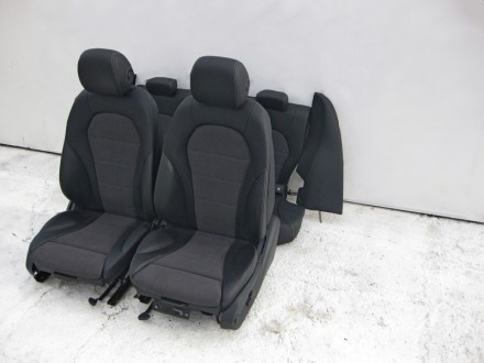 
Комплект сидений чёрный кожзам с серой тканьюA2059100838 9J41- Обивка чёрный ко. . фото 13