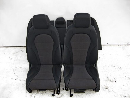 
Комплект сидений чёрный кожзам с серой тканьюA2059100838 9J41- Обивка чёрный ко. . фото 3