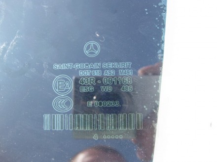 
Стекло задней левой двериA219735011043R-001168 Применяется:Mercedes Benz CLS-cl. . фото 3