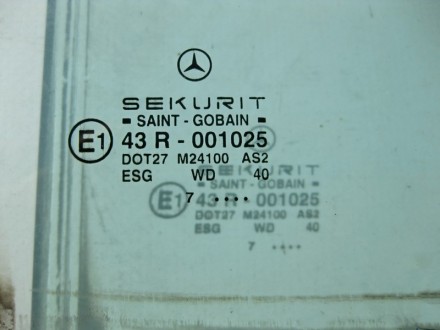 
Стекло зелёное задней правой двериA210730021843R001025 Применяется:Mercedes Ben. . фото 3