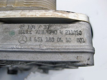 
Корпус масляного фильтра в сборес масляным радиатором и кронштейномA6511800610A. . фото 4