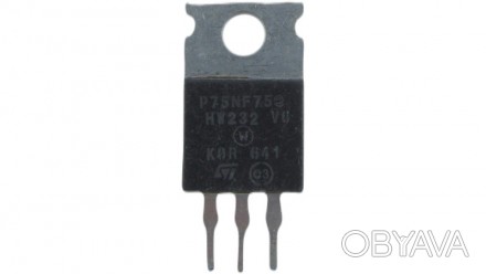  Транзистор P75NF75 N-Ch TO-220 75V 100A.. . фото 1