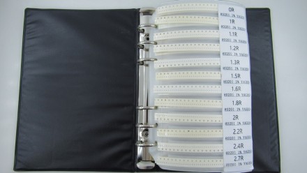  Набор SMD резисторов в книжке размер 0201 170 номиналов по 50 штук. Точность - . . фото 4