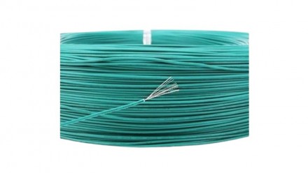  Изолированный кабель многожильный ПВХ 26AWG UL1007 зеленый 1м.. . фото 2