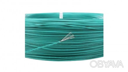  Изолированный кабель многожильный ПВХ 26AWG UL1007 зеленый 1м.. . фото 1